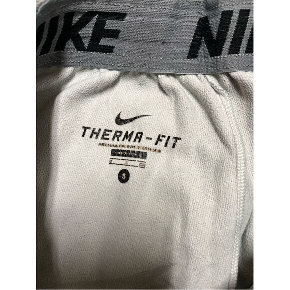 Nike Therma Training Gray Pants Mens Size S Swoosh Logo Straight Sweatpants - Picture 5 of 7